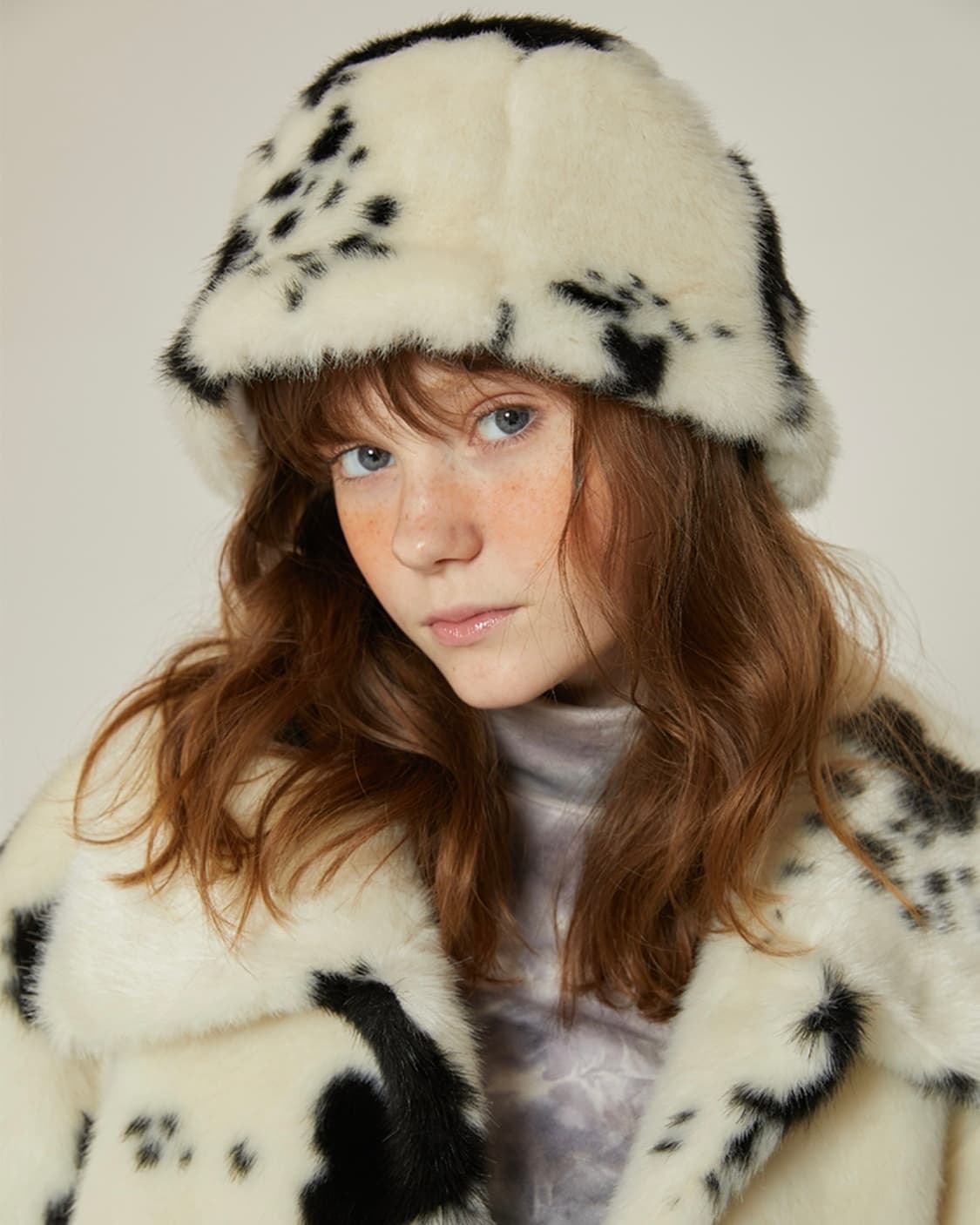 러브이즈트루 달마시안 퍼 버킷햇 상품이미지1