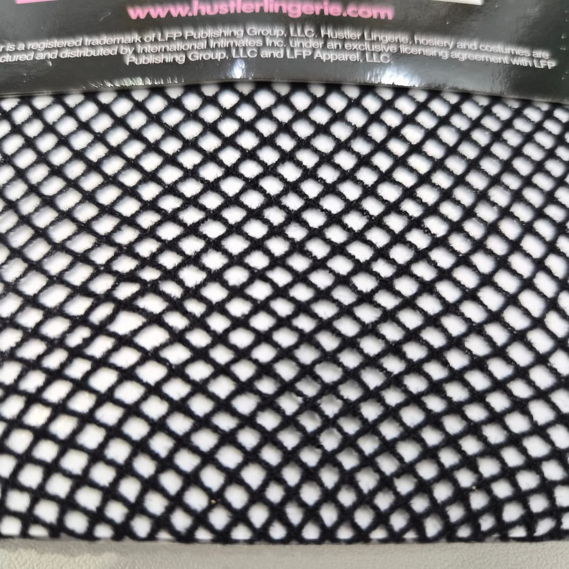 HUSTLER 블랙 망사 하이삭스 허벅지 스타킹 상품이미지4