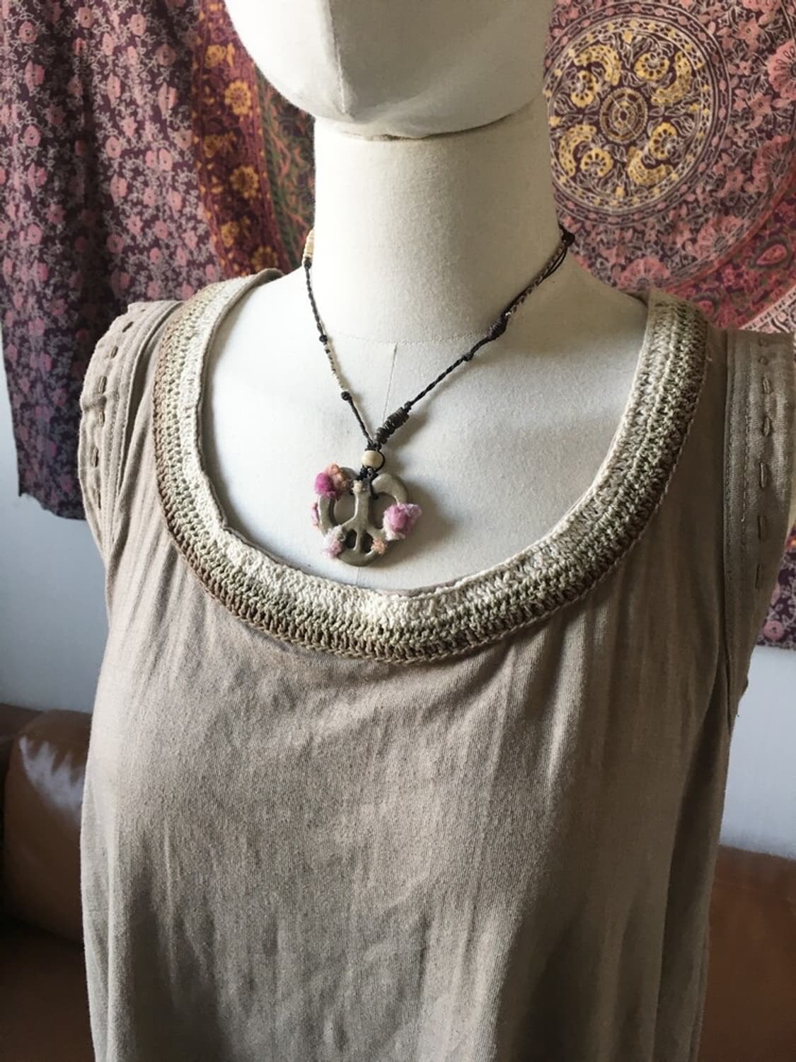 blooming peace love necklace 상품이미지6