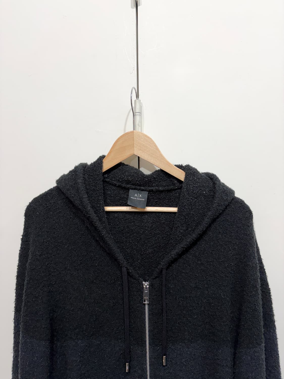 아르마니 익스체인지 울 니트 후드 집업 상품이미지2