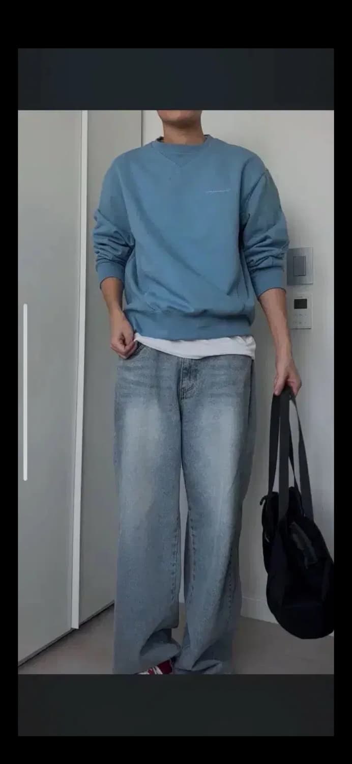무료배송) 언지미크 스웻셔츠 맨투맨 L size 상품이미지4