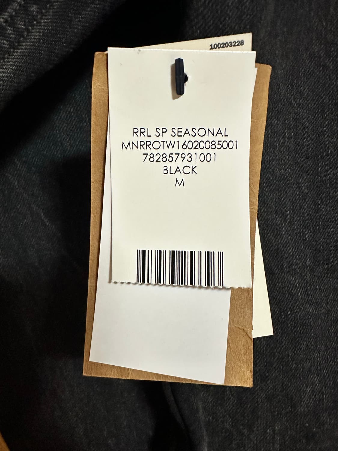 더블알엘 lot271 블랙 트러커 데님자켓 M 새상품 상품이미지7