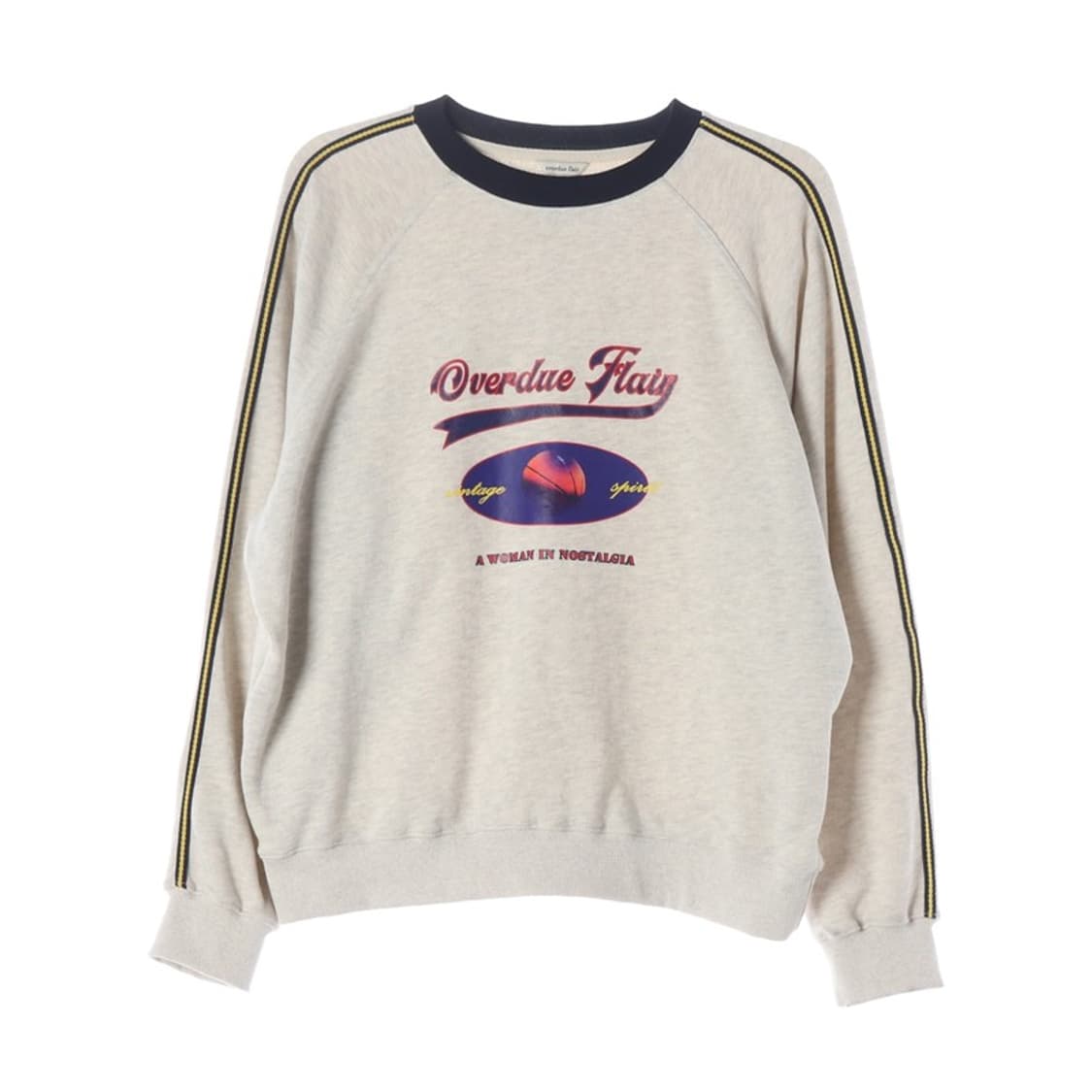 오버듀플레어 빈티지 그래픽 래글런 맨투맨 상품이미지1