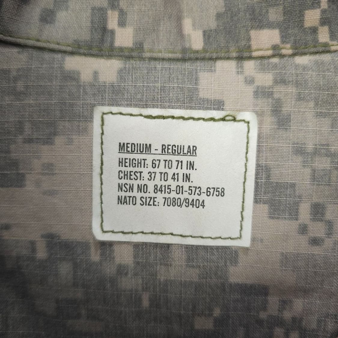 [U.S. ARMY] UCP 디지털 카모 ACU 전투복 상의 M20574 상품이미지8