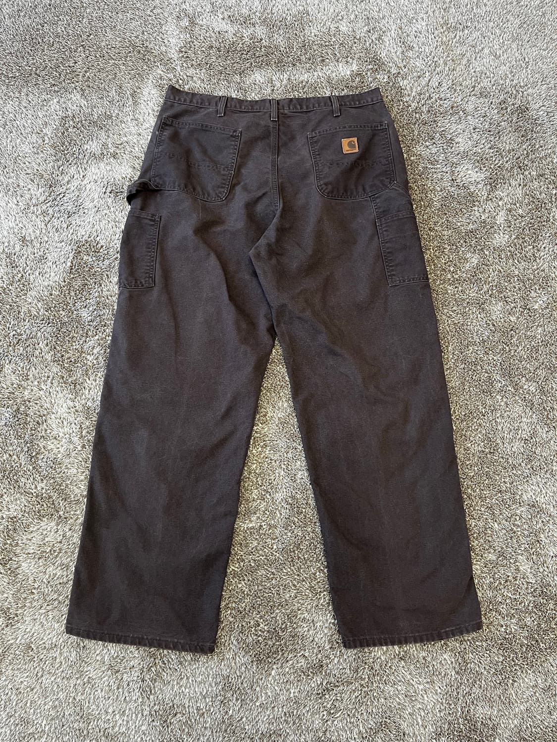 Carhartt B11 DKB 칼하트 빈티지 싱글니 팬츠 다크브라운 상품이미지4