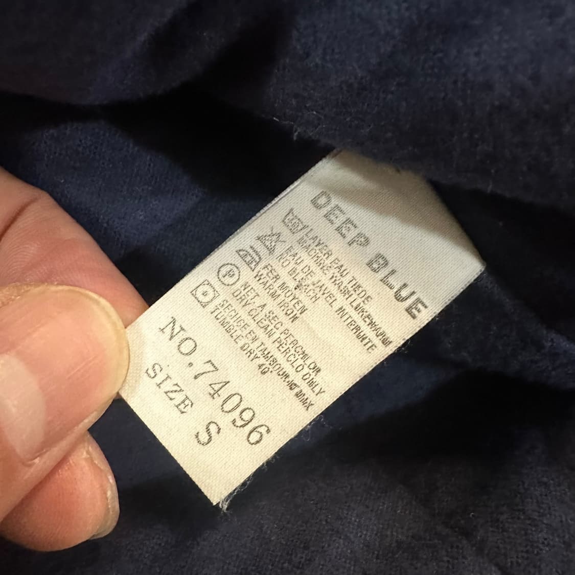 딥블루 데님 야상 점퍼 상품이미지6