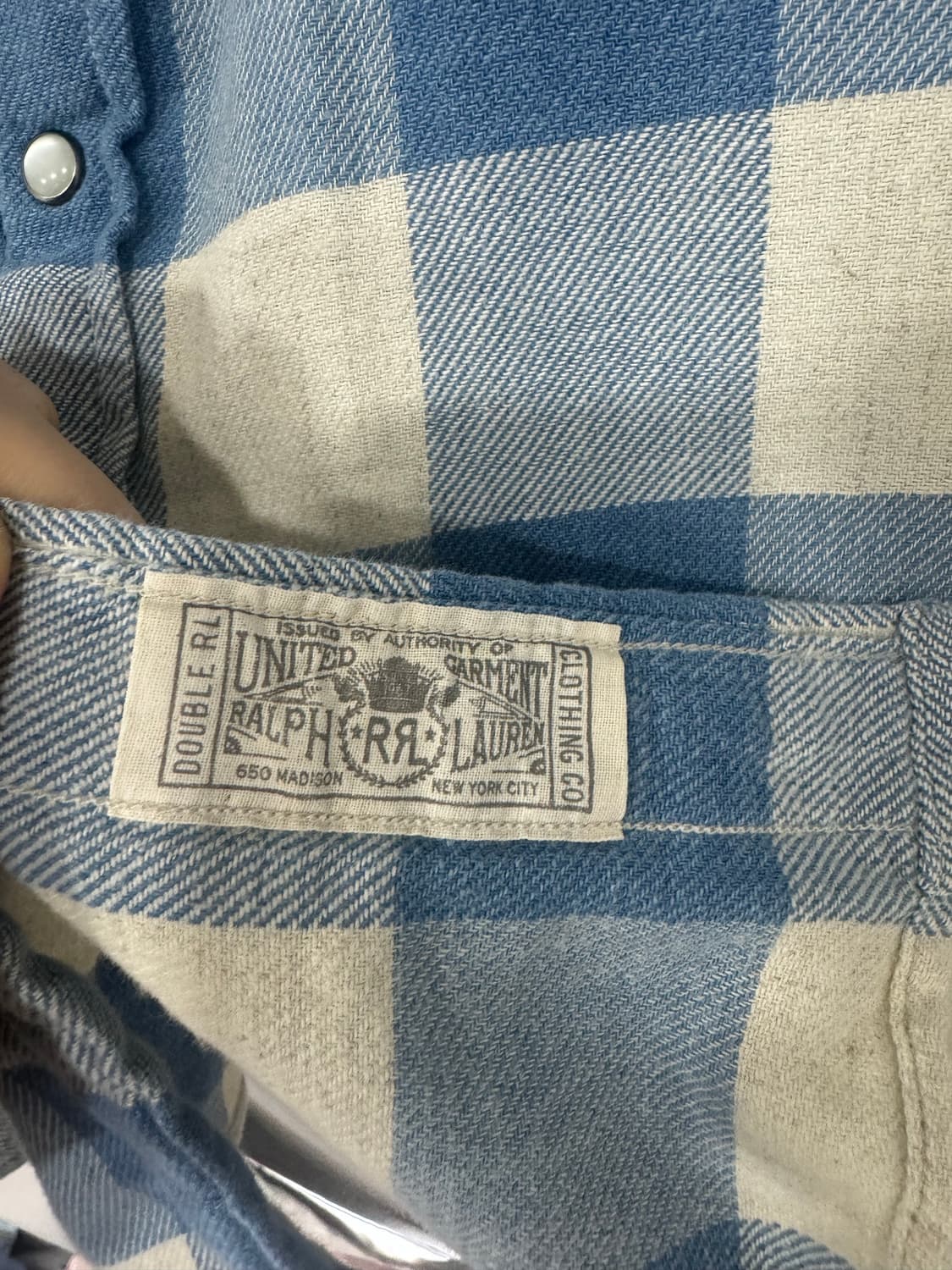 L)RRL 플래드 웨스턴 셔츠 상품이미지4