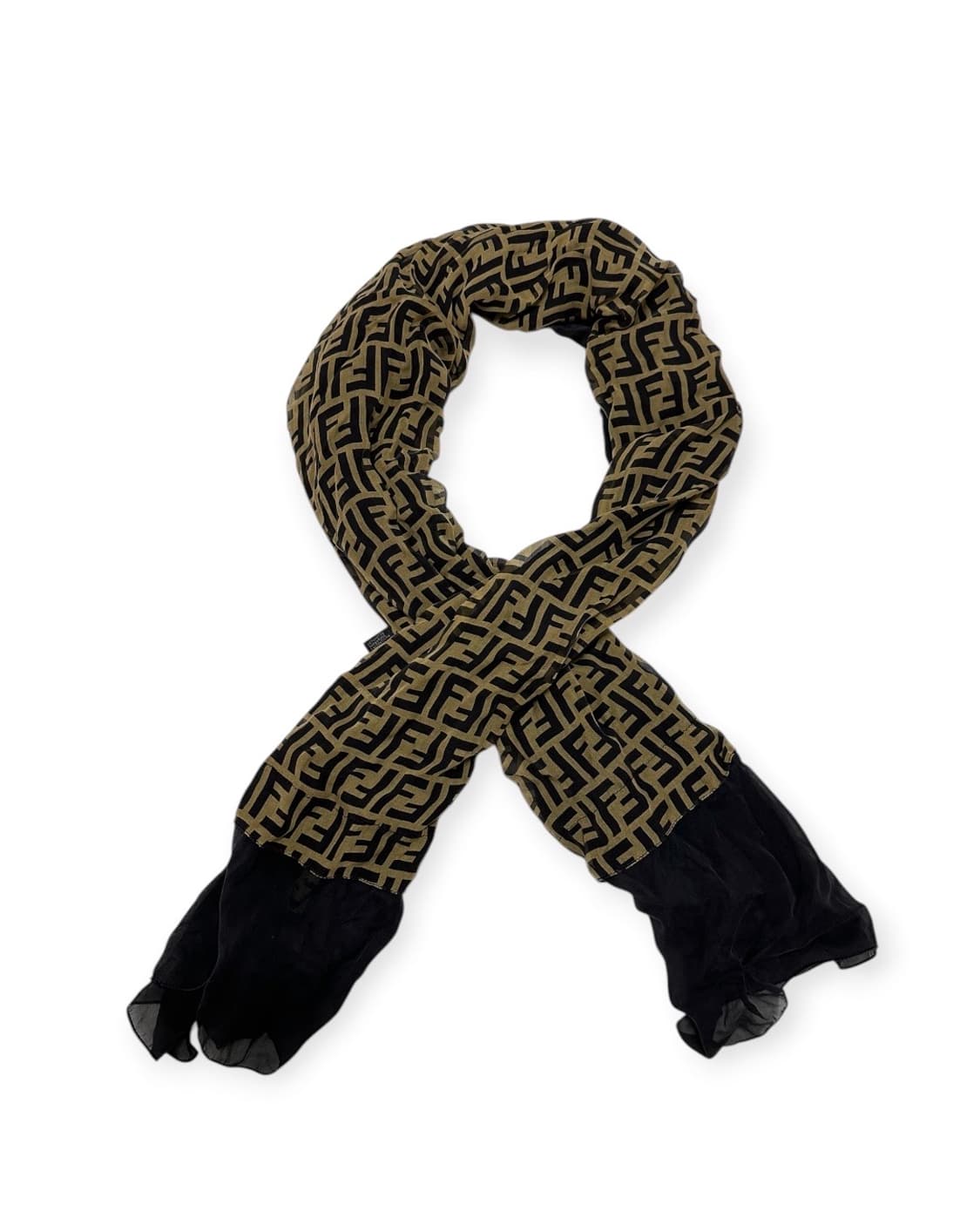펜디 FF로고 실크 머플러 스카프 상품이미지1