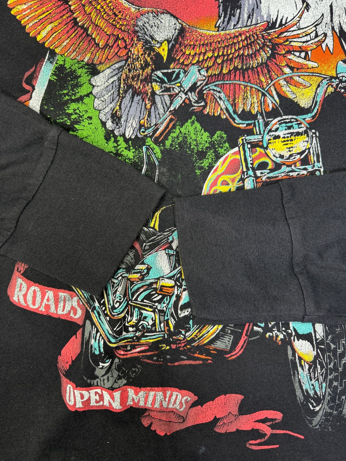 빈티지 홀리스터 HOLLISTER 이글 바이크 그래픽 롱슬리브 쭉티 L 상품이미지6