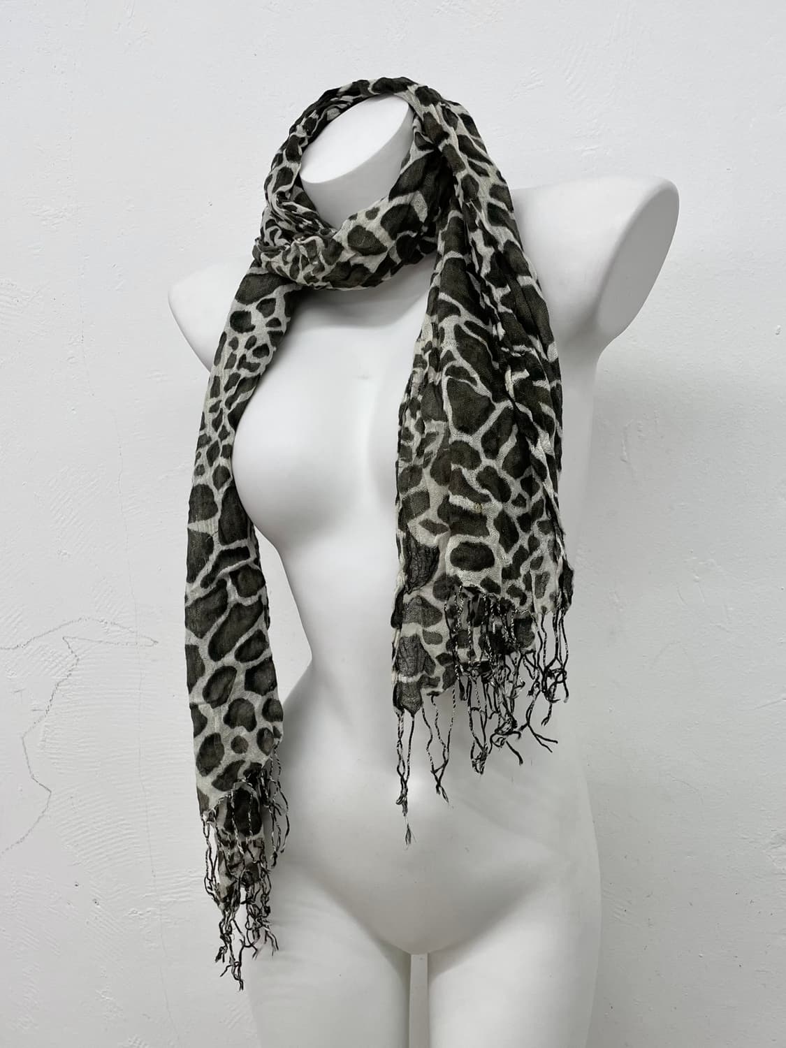 펑크 레오파드 수술 머플러  상품이미지1