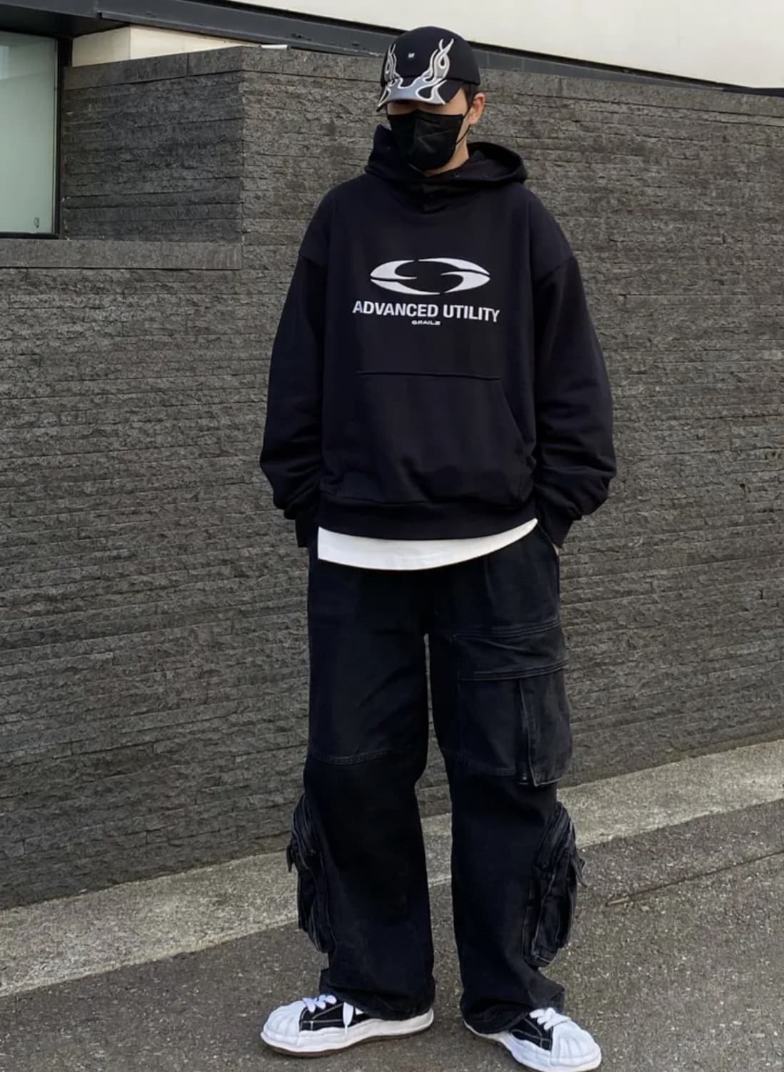 그레일즈 OVAL 후드 (BLACK) 상품이미지3