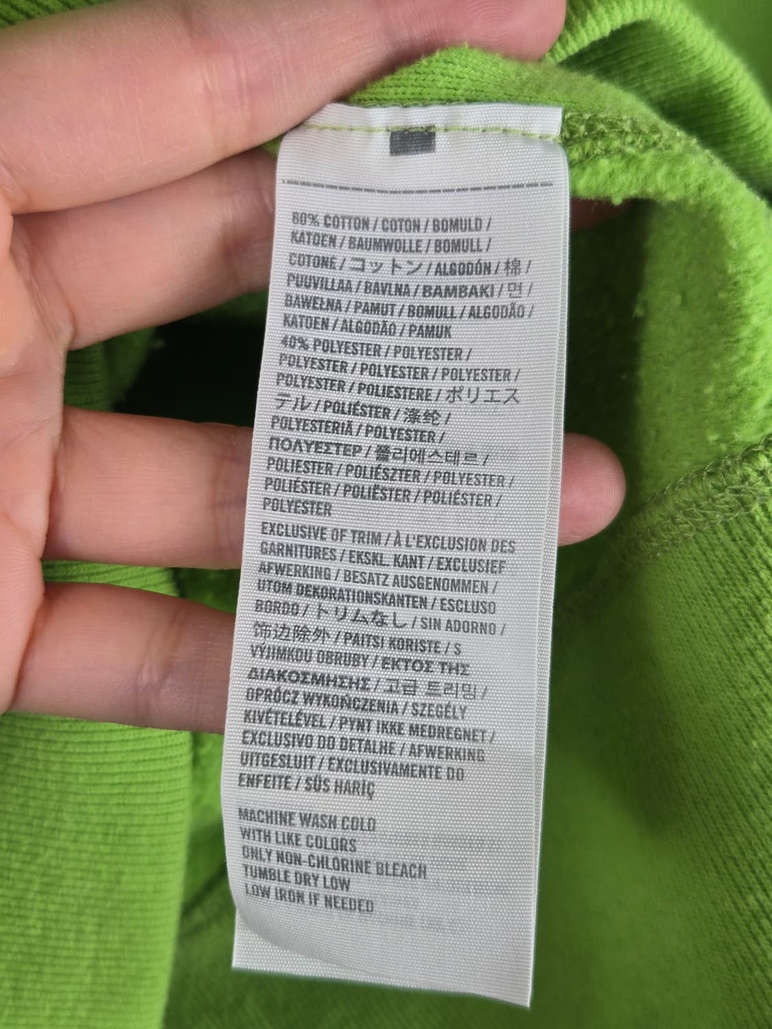 [무료배송]아베크롬비 M 여성 기모 라임 후디 후드티 후드 티셔츠 상품이미지8