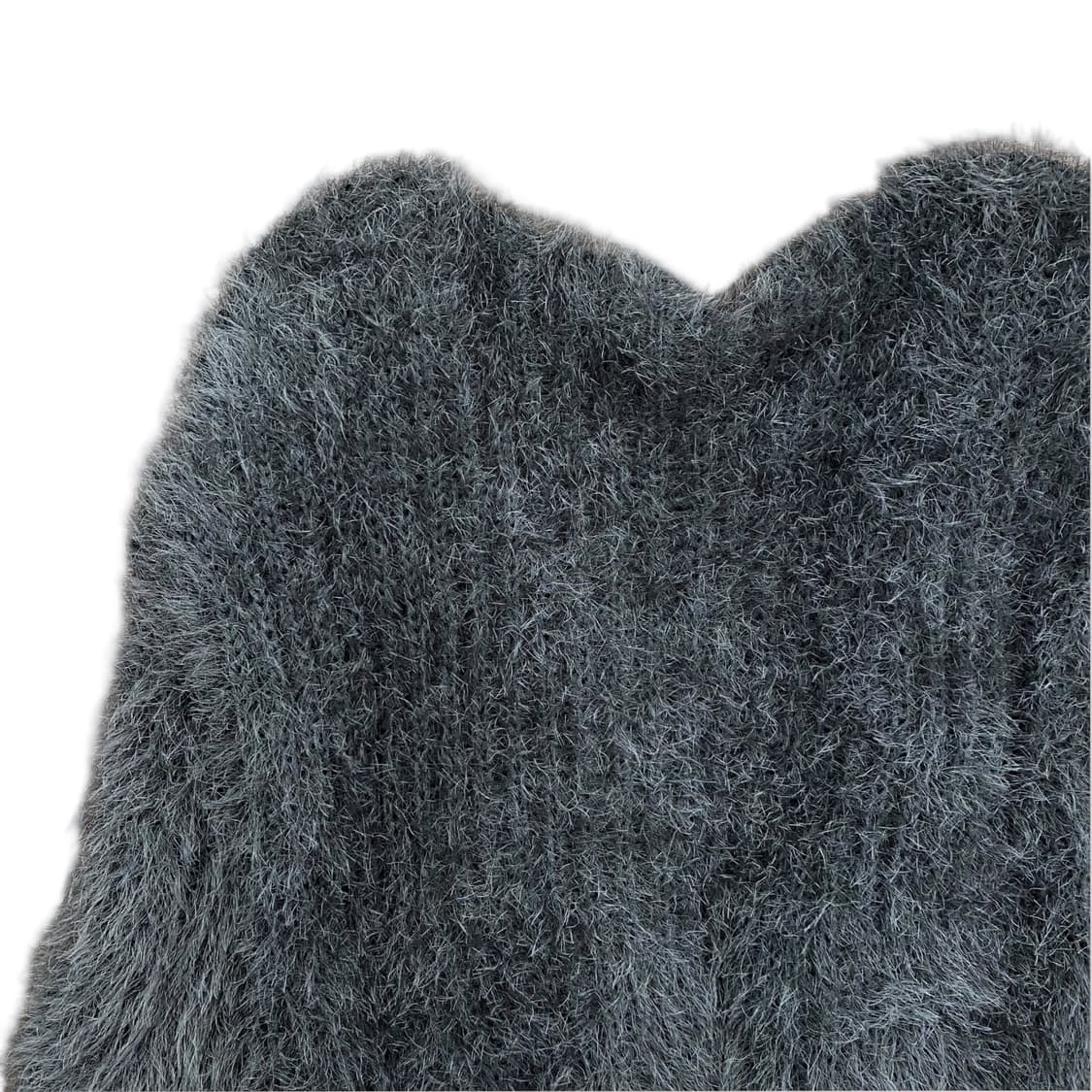 Gray Long Fur Short Cardigan 상품이미지4