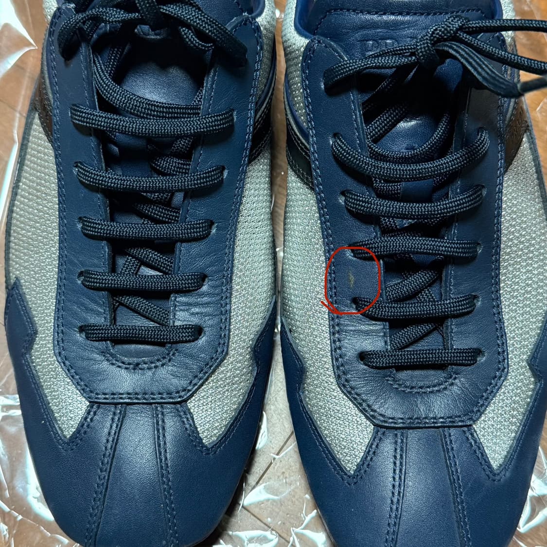 PRADA SPORT 가죽 메쉬 전환 로우 컷 스니커즈 상품이미지9