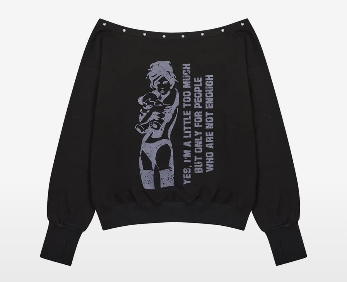 러브이즈트루 원숄더 블랙 상품이미지1