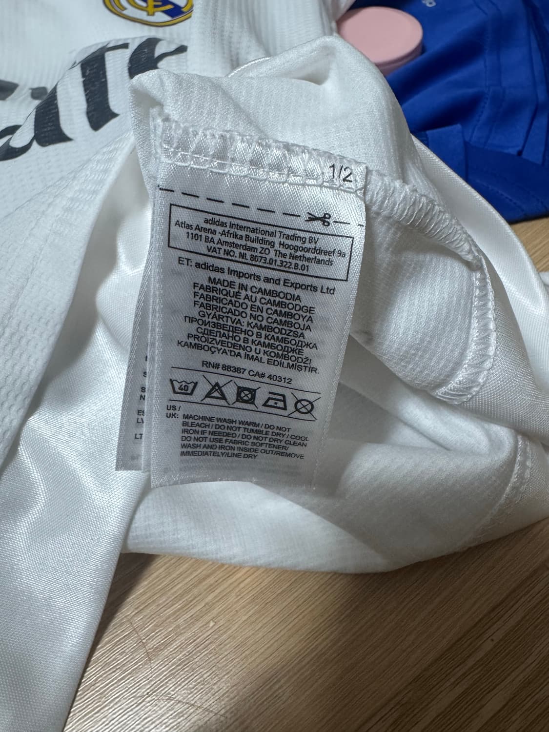 아디다스 레알 마드리드 15-16 축구 유니폼 반팔 홈 상품이미지6