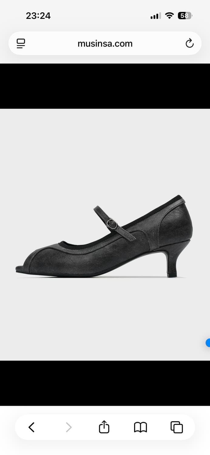 이크닉 906 오픈토 힐 블랙 상품이미지1