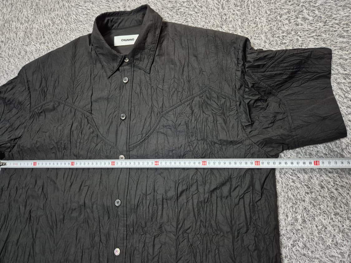 CHUNNNG 남성 링클 시어서커 반팔 셔츠 M(100) 상품이미지10