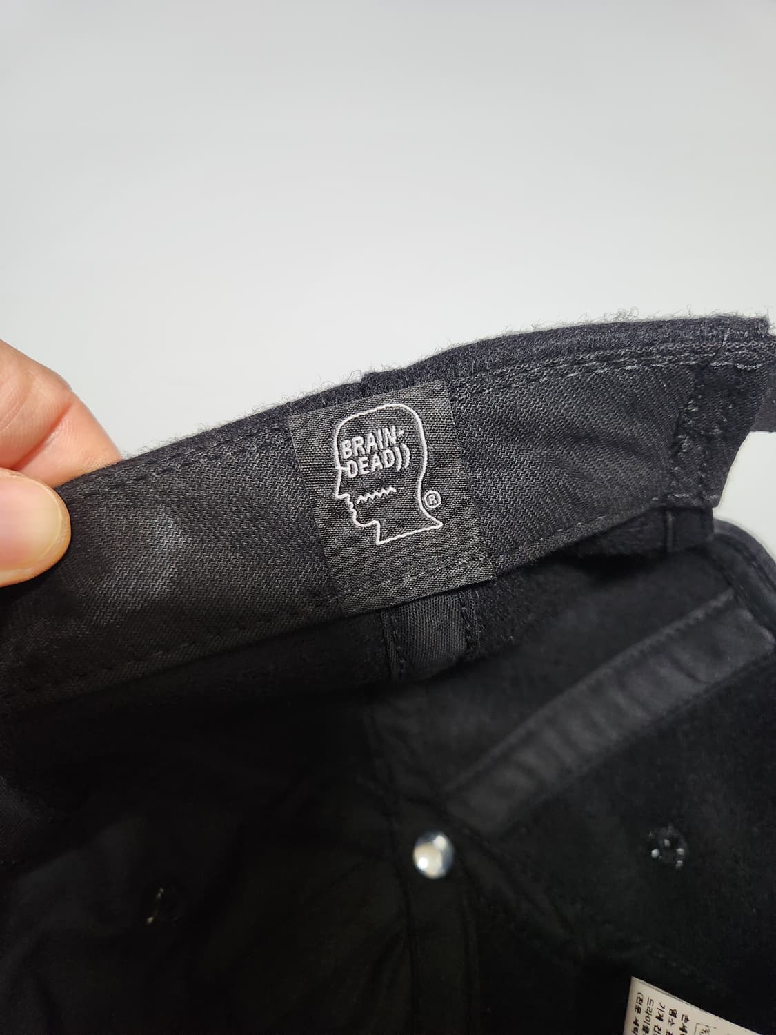 브레인데드 클래식 로고 6패널 울 캡 상품이미지5