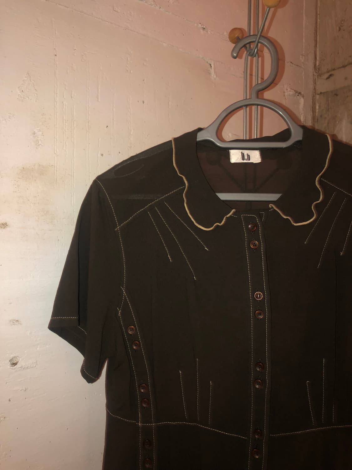 t.b Teresa van Buren Silk Button Blouse 상품이미지3