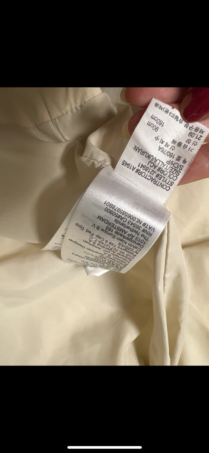 캘빈클라인 아이보리 숏패딩 s 상품이미지7