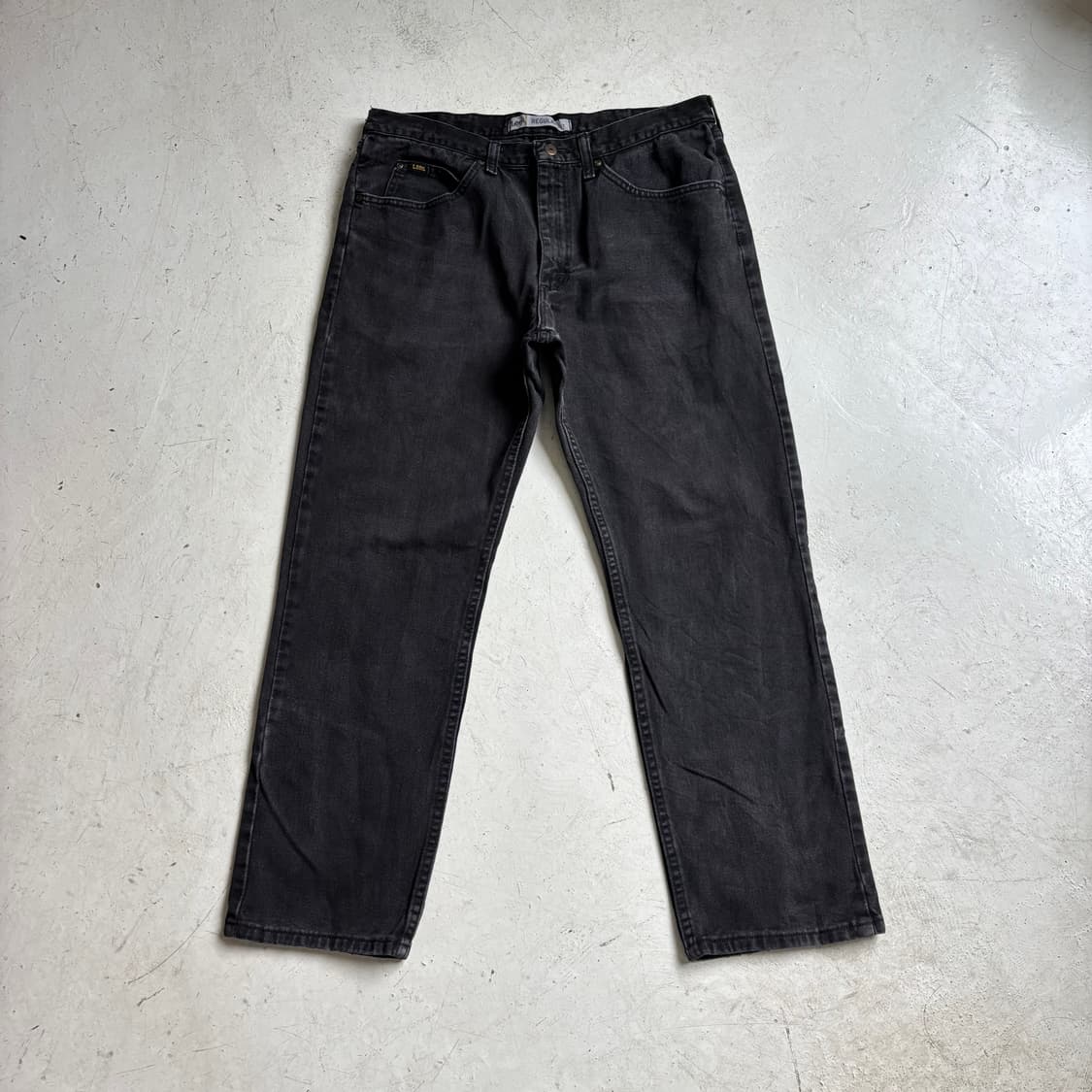 00s LEE 빈티지 흑청 데님팬츠 36x30 상품이미지1