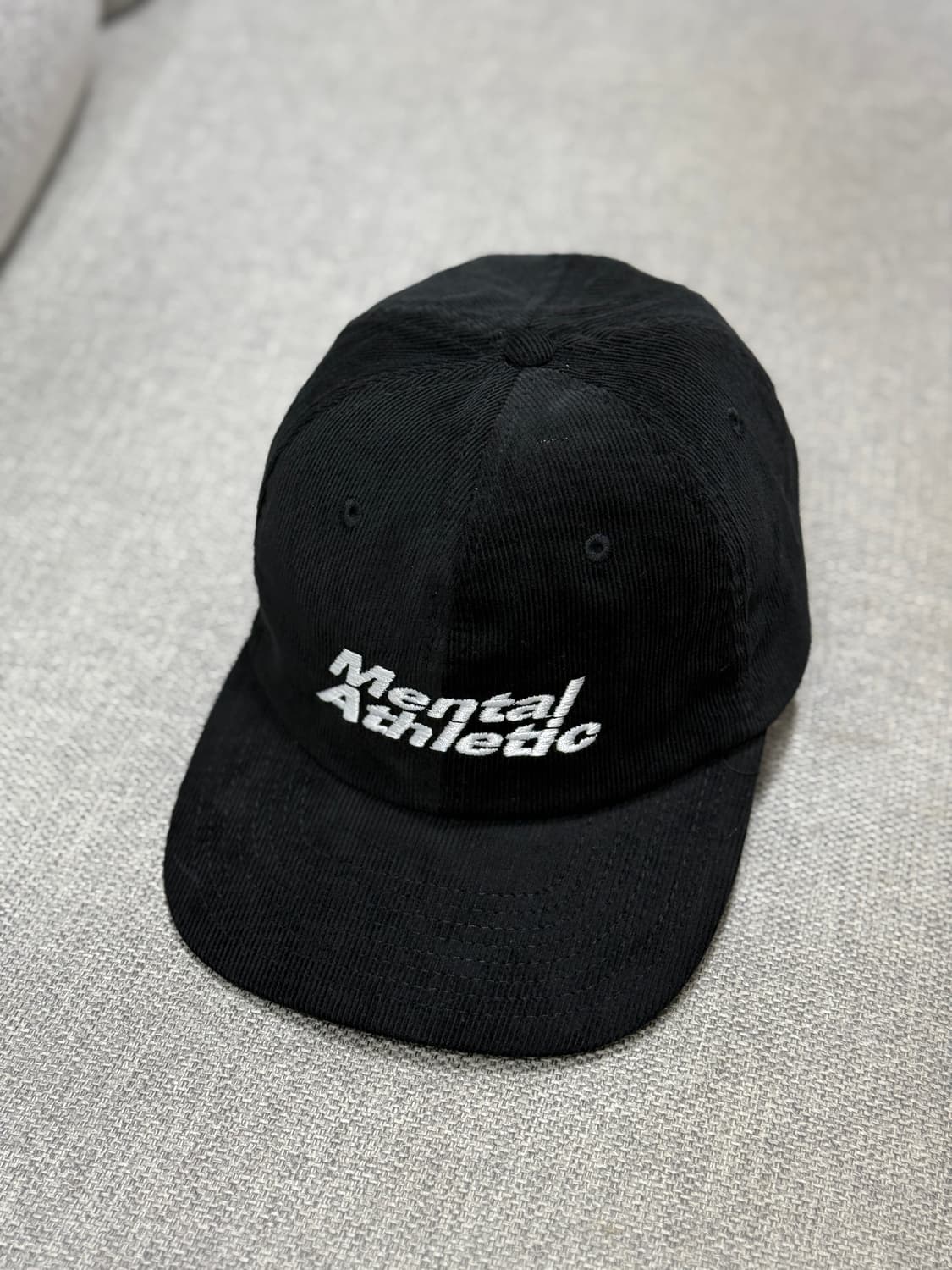 mental athletic 코듀로이캡 검/흰 상품이미지10