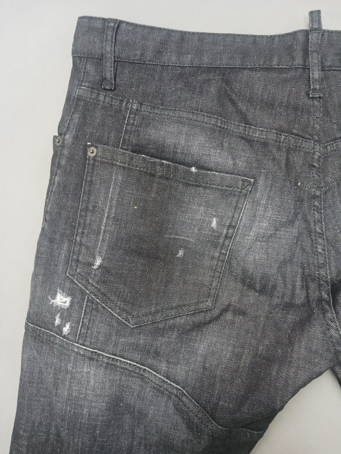 [36] 정품 디스퀘어드2 래터링패치 타이디바이커 블랙진 청바지 상품이미지8