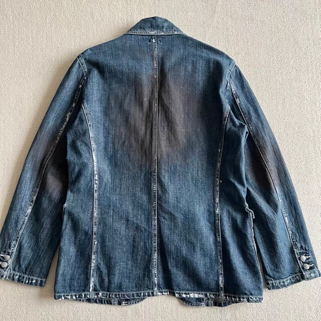 Japan VintageY2K 그래피티 고스 데님 블레이저 상품이미지7