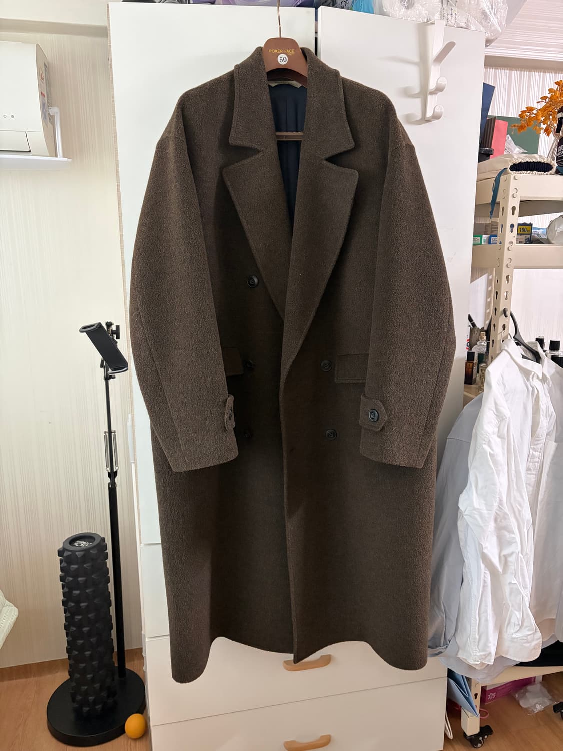 비긴202 707 밀리터리 알파카 코트 3 카키 상품이미지1