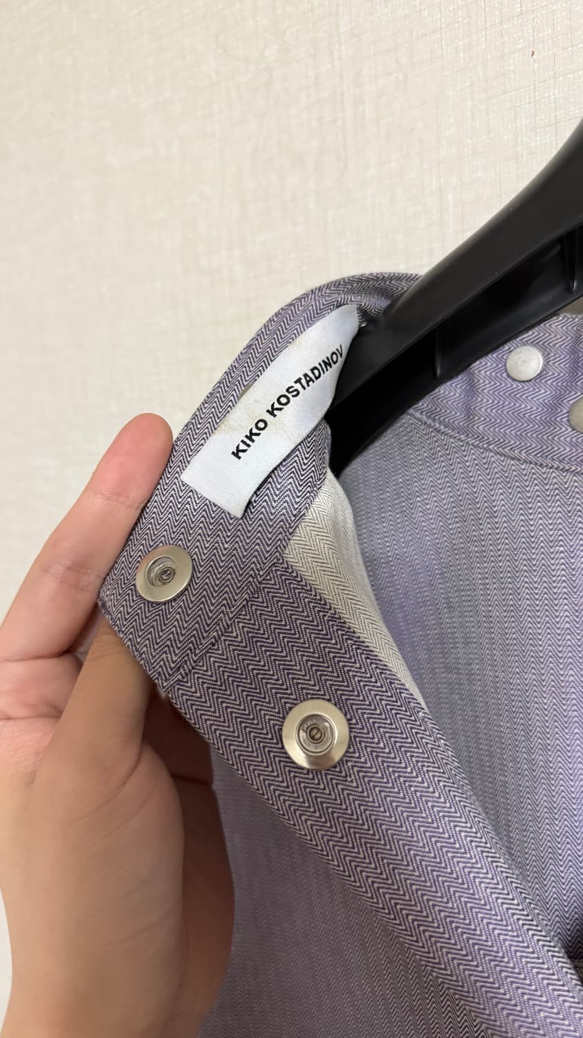 키코 코스타디노브 INEX 스냅 롱 셔츠 바이올렛 상품이미지7