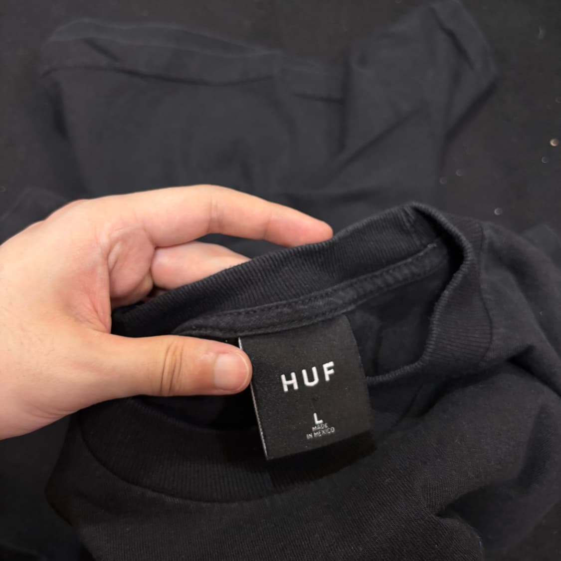 L 허프 HUF 블랙 반팔티 상품이미지5