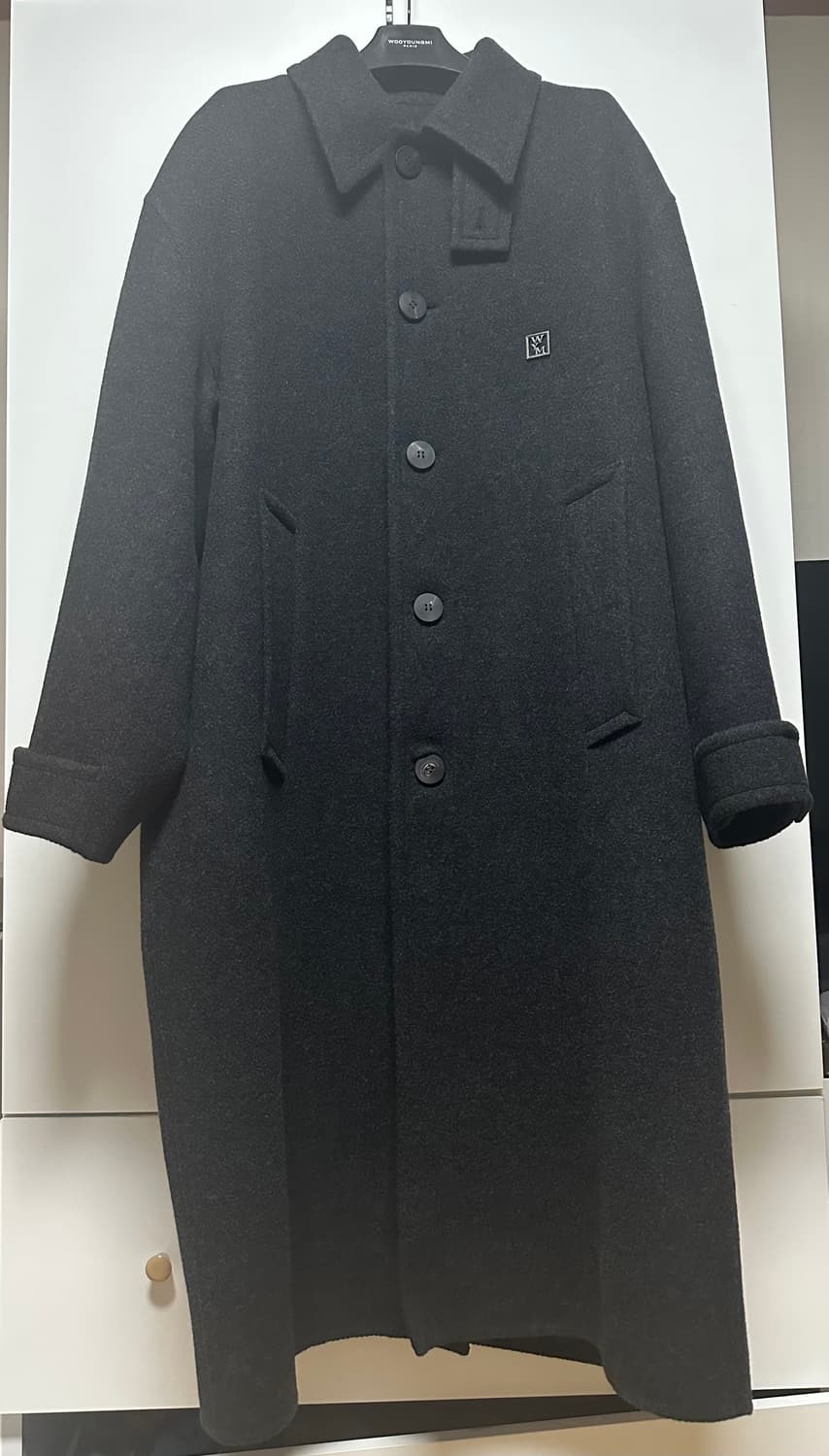 [48] 우영미 25fw 그레이 울블렌드 캐시미어 맥코트 상품이미지3