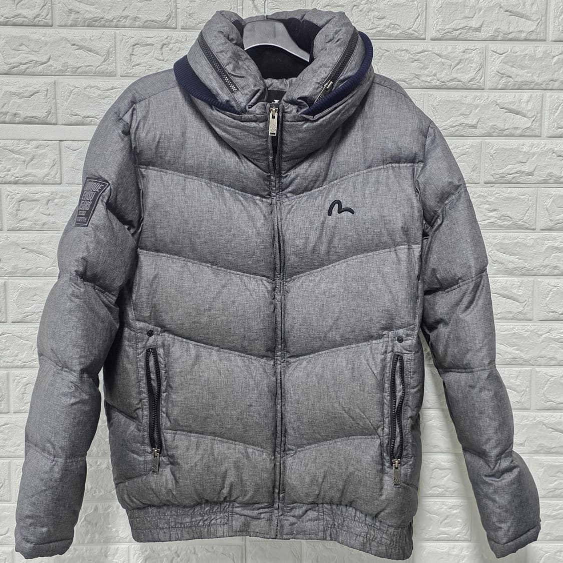 택포// 에비수 Evisu 눕시 패딩 M/XXL 그레이 상품이미지1