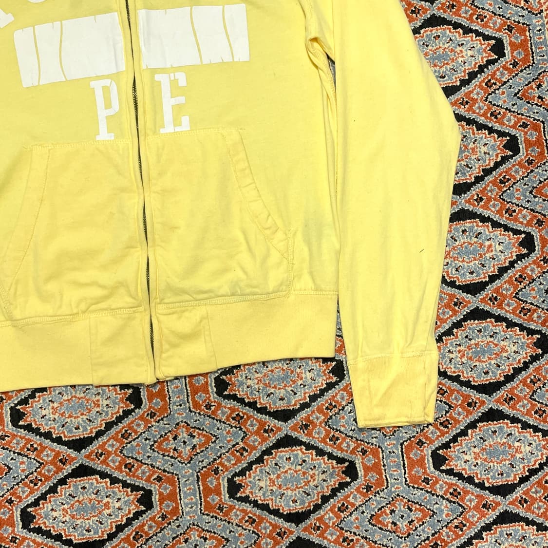 아베크롬비 옐로우 후드집업 여성M 상품이미지3