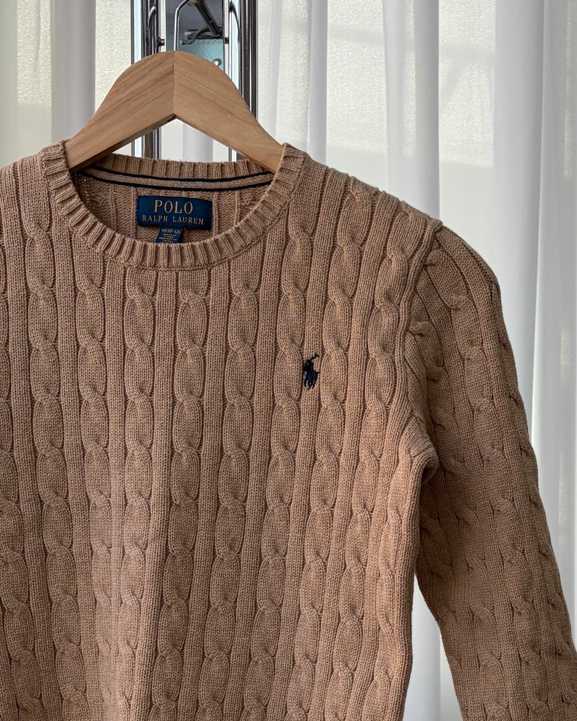 [XS]폴로 랄프로렌 꽈배기 케이블 니트 beige 상품이미지4