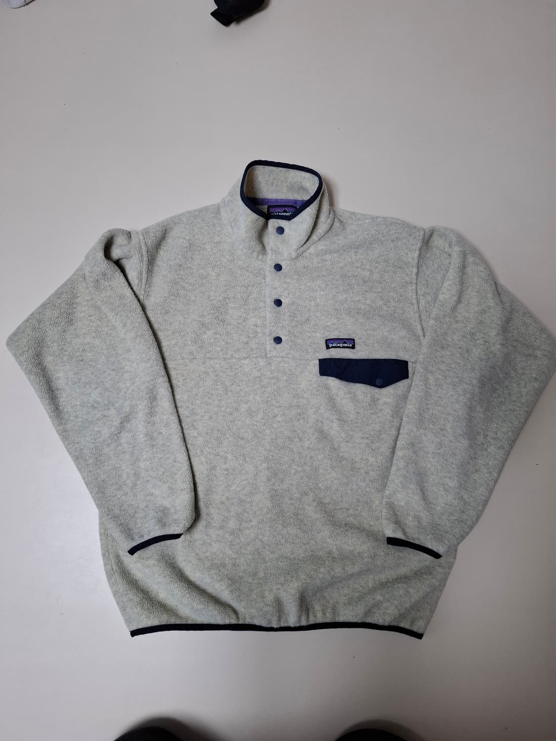 M 파타고니아 신칠라 플리스 풀오버 오트밀 아이보리 상품이미지1