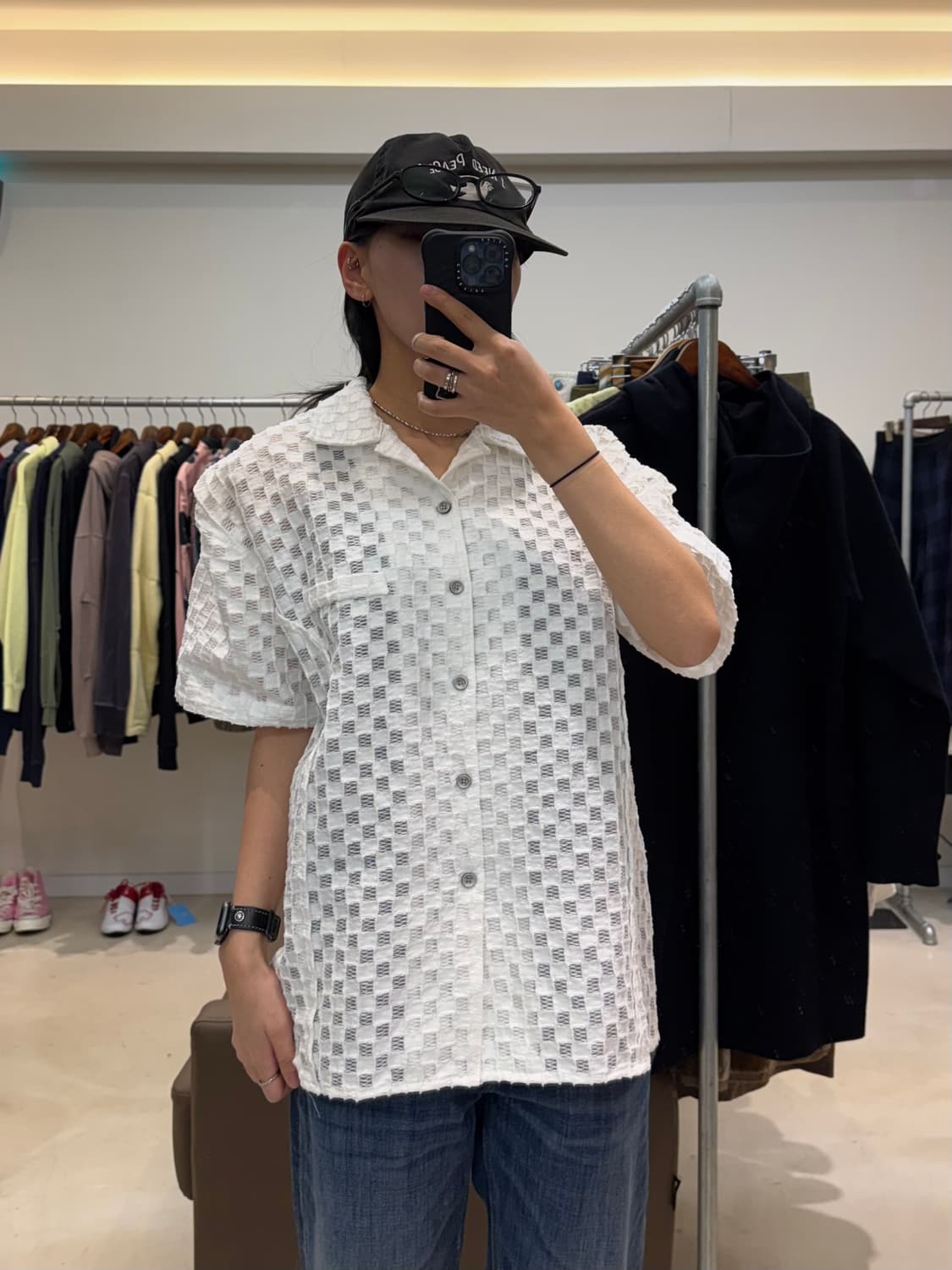 앤더슨벨 시어서커 반팔 셔츠 상품이미지6