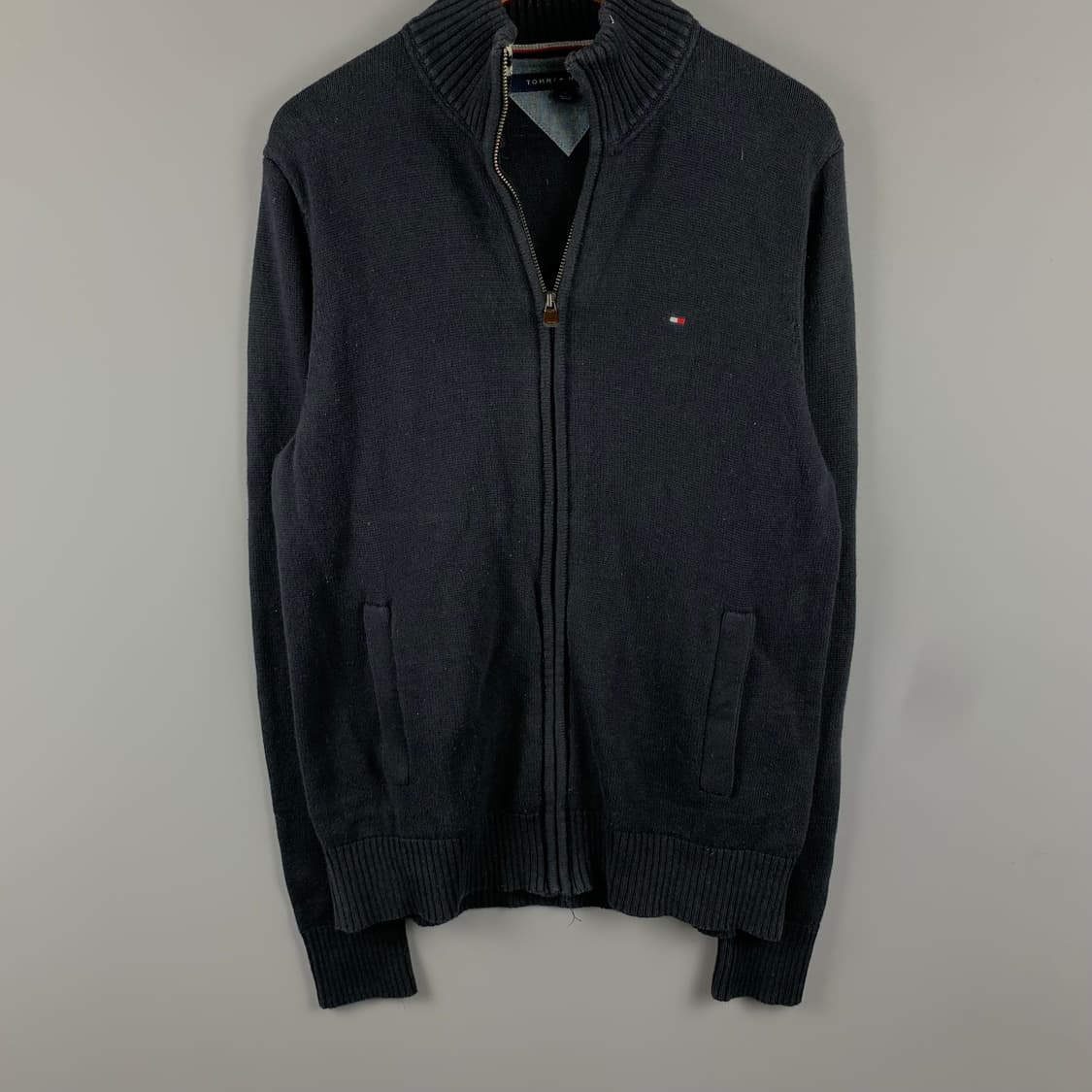 타미힐피거 블랙 가디건 니트 집업 상품이미지2
