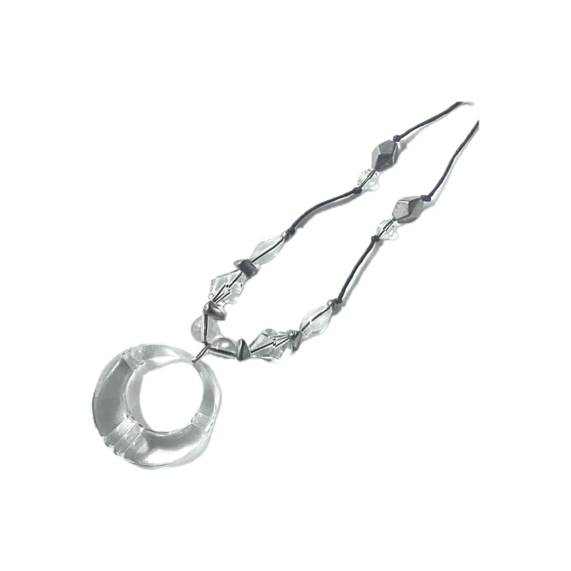 투명 오리엔탈 동양풍 고딕 목걸이 끈 조절 앤틱 엔틱 상품이미지1