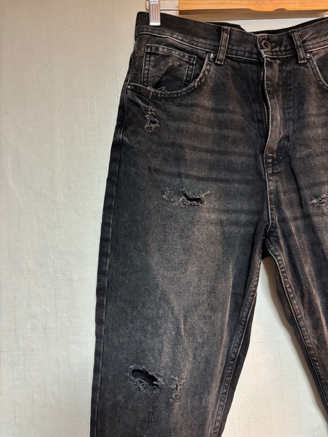 자라 블랙 데님팬츠 청바지 상품이미지3