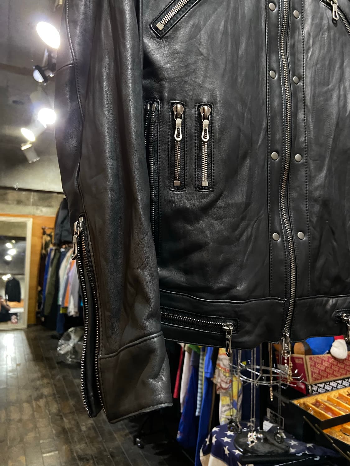 5351 POUR LES HOMMES 5351 푸르 레 옴므 레더 자켓 상품이미지6