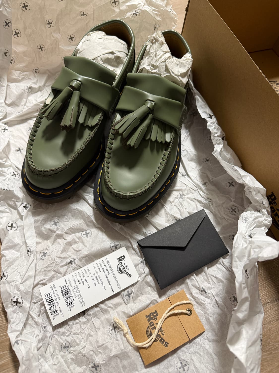 닥터마틴 아드리안 YS 카키 그린 220 새제품 상품이미지2