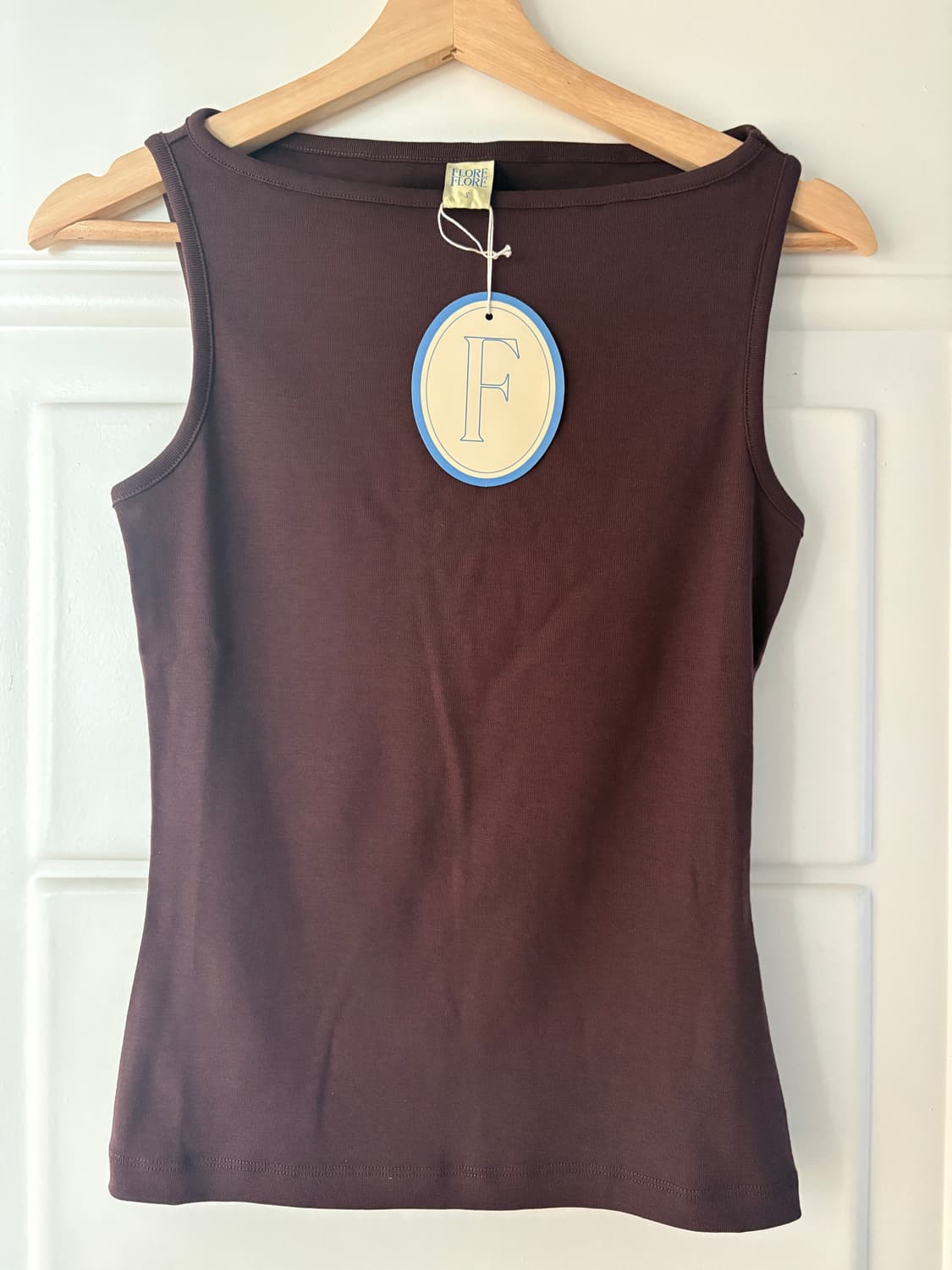 FLORE FLORE TIMMI TANK (CHOCO PLUM) S 상품이미지4