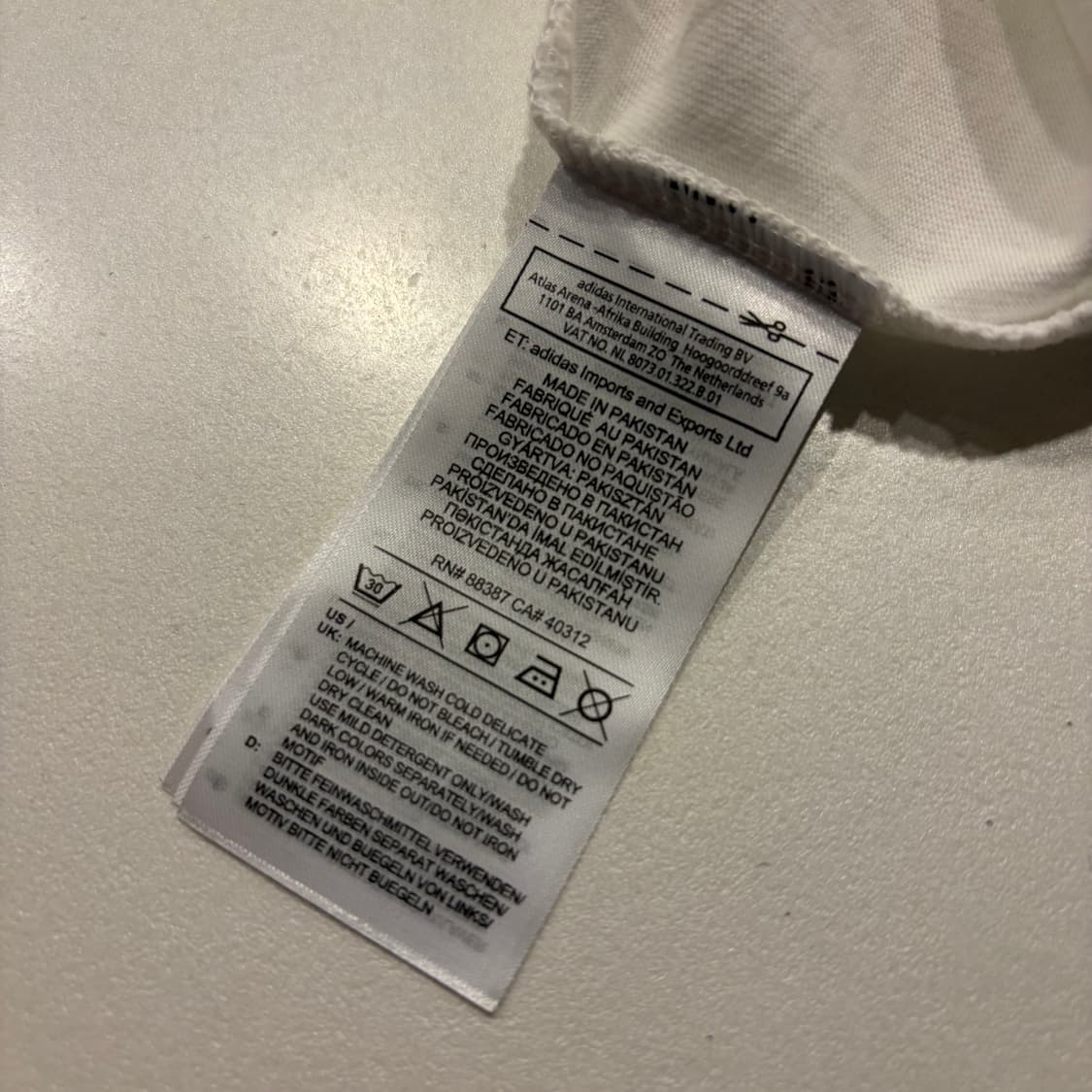 [XL] 아디다스 파이어버드 삼선 티셔츠 화이트 C741 상품이미지5