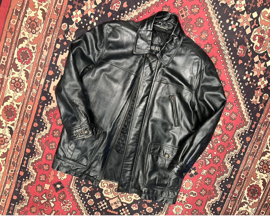 ( XL ) 가죽자켓 레더자켓 가죽코트 가죽카코트 가죽롱코트 상품이미지1