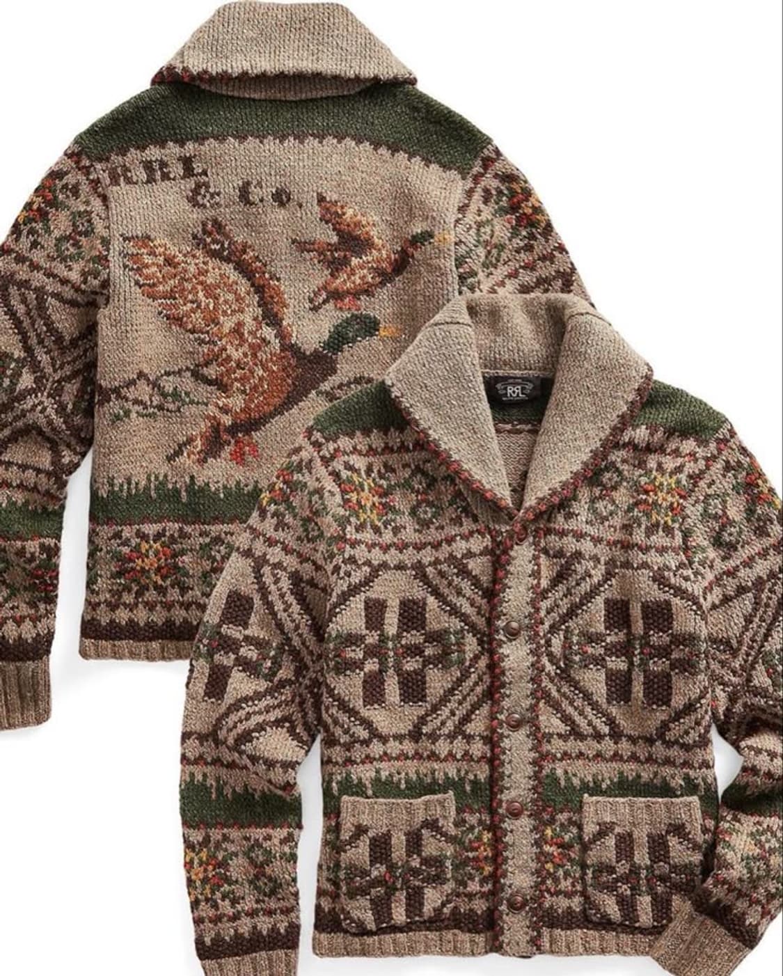 RRL 더블알엘 청둥오리 가디건 M 상품이미지1