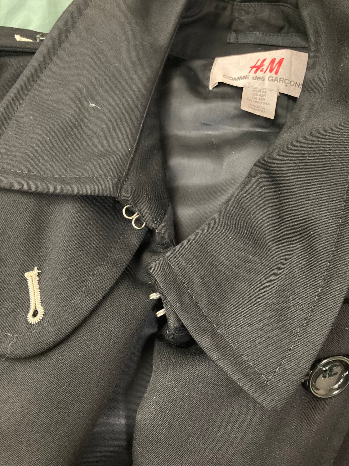 꼼데가르송 H&M 나폴레옹 트렌치코트 상품이미지3