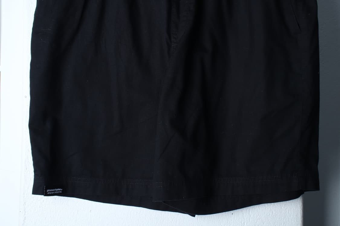 (L-XL) 그루브라임 반바지 팬츠 밴딩 무지 블랙-P9872 상품이미지4