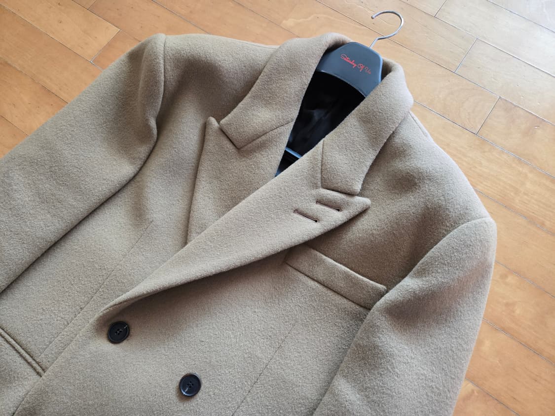 [23FW] STU 더블 코트 카멜컬러 M사이즈 | 미사용 새상품 상품이미지5